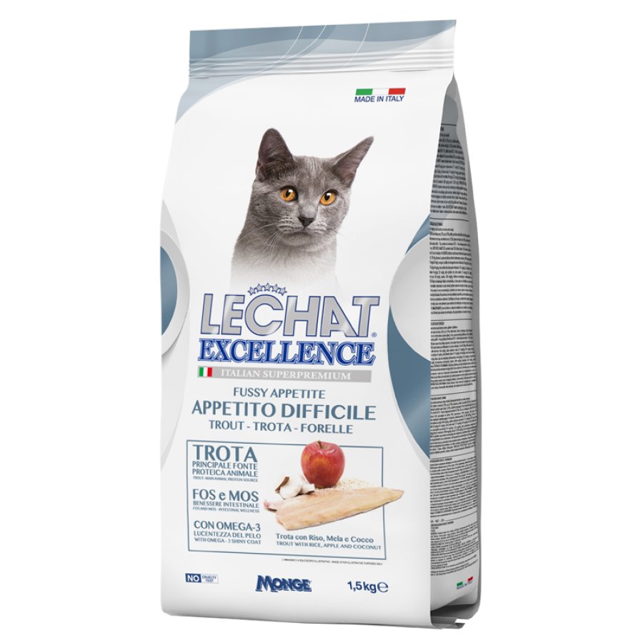 LECHAT GATTO EXCELLENCE FUSSY APPETITE TROTA 1,5KG