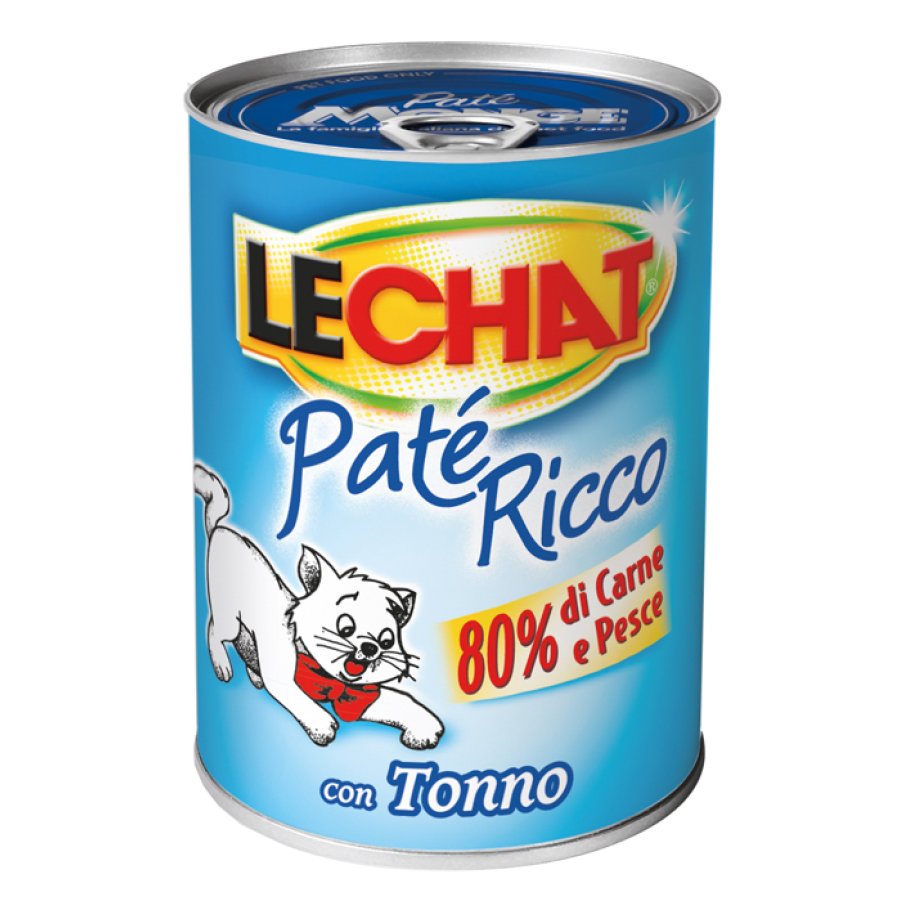 LECHAT GATTO PATE' TONNO AL NATURALE 400GR (lattina)