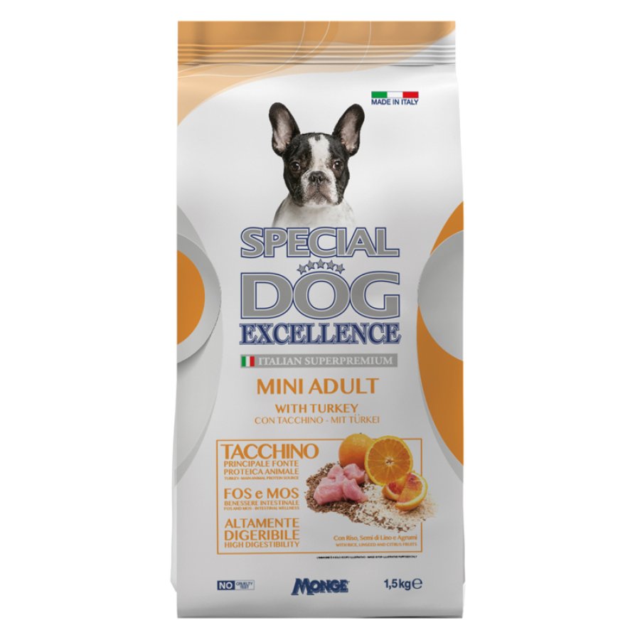 SPECIAL DOG CANE EXCELLENCE MINI ADULT TACCHINO 1,5KG