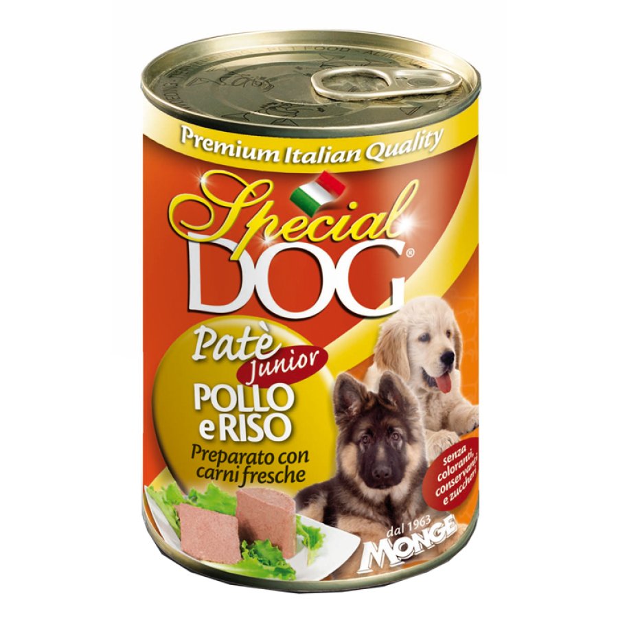 SPECIAL DOG CANE PATE' JUNIOR POLLO RISO 400GR (lattina)