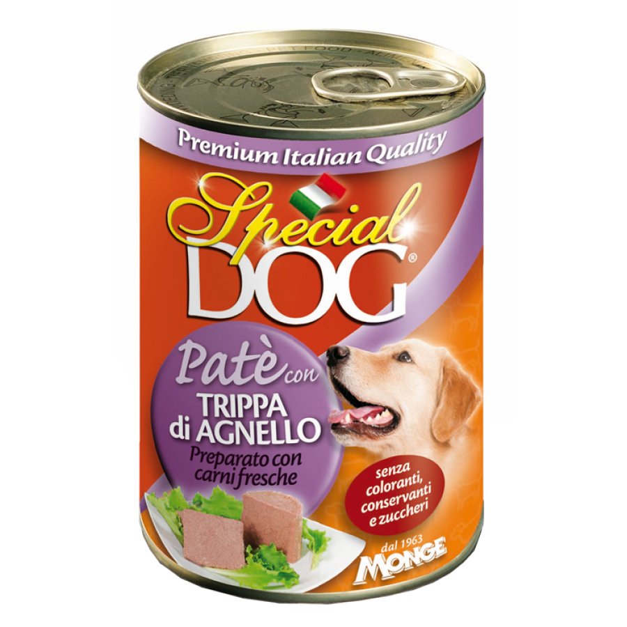 SPECIAL DOG CANE PATE' AGNELLO TRIPPA 400GR (lattina)