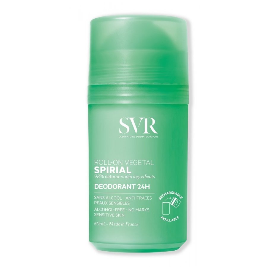 SVR Spirial Vegetal Roll-On 50 ml – Deodorante Senza Sali di Alluminio, Protezione 24H