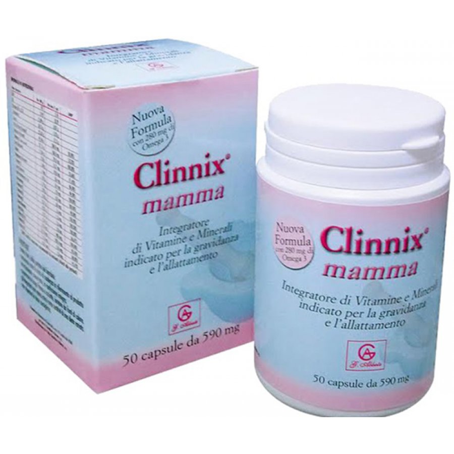 Clinderm Mamma, Integratore con DHA Omega-3 per la Salute Materna e Fetale, 50 Capsule