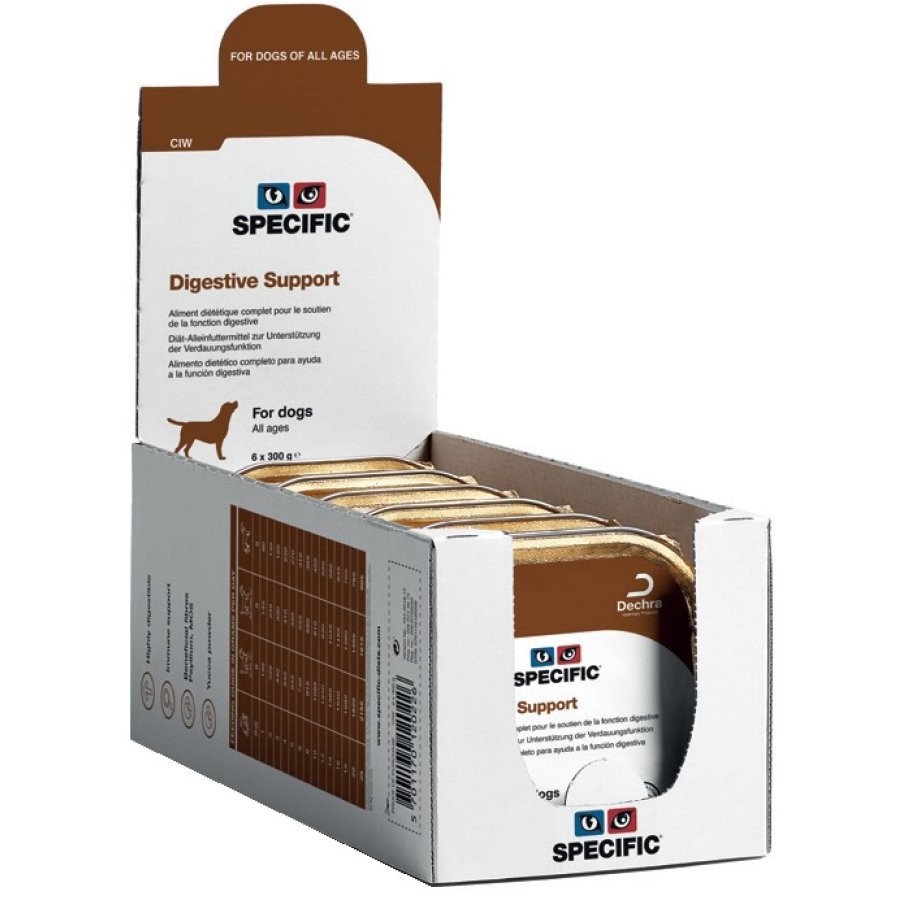 SPECIFIC CANE CIW DIGESTIVE SUPPORT 300GR (vaschetta) - DECHRA