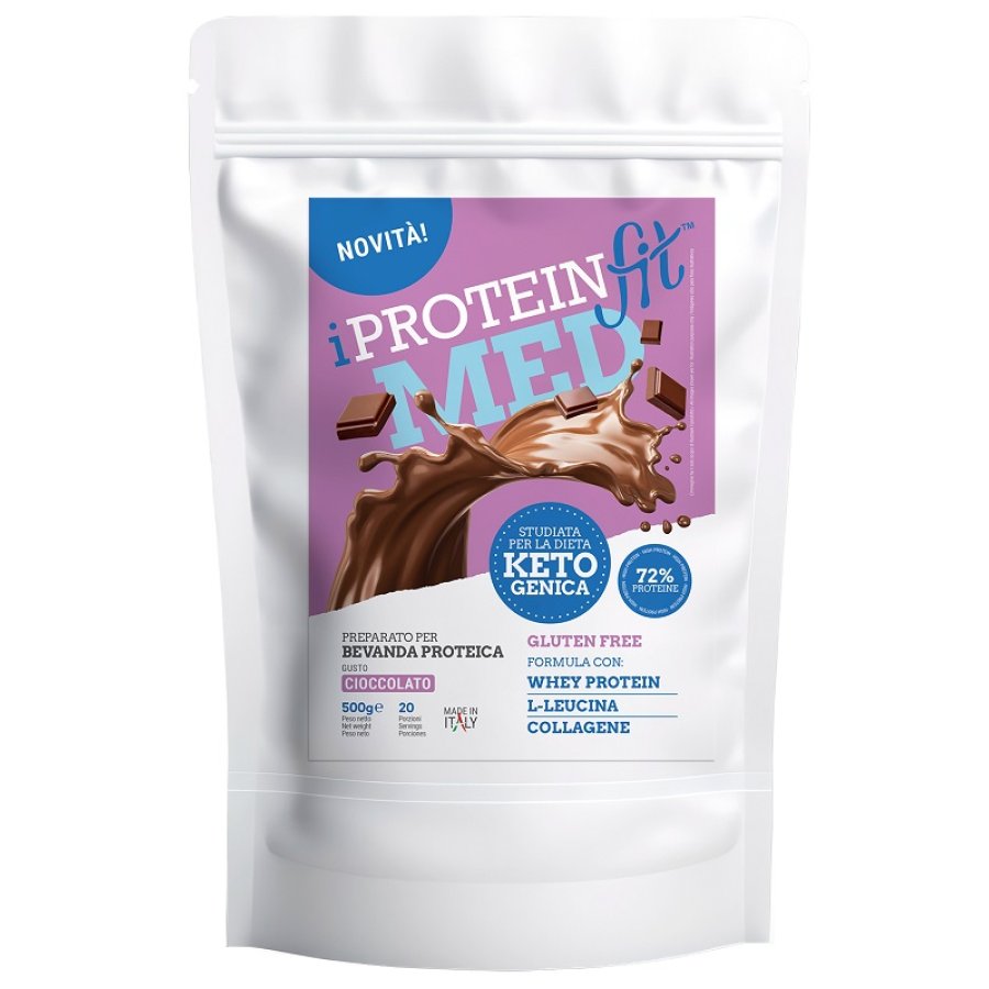 Iproteinfit Med Bevanda al Gusto Cioccolato, 500 g