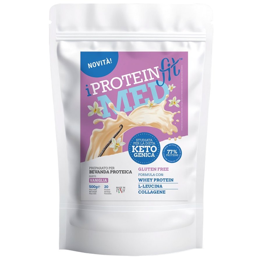 Iproteinfit Med Bevanda al Gusto Vaniglia, 500 g