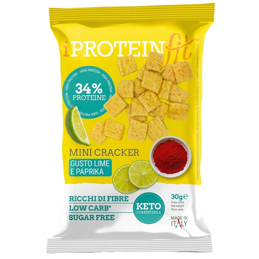 Iproteinfit Mini Cracker Lime e Paprika, 30 g 
