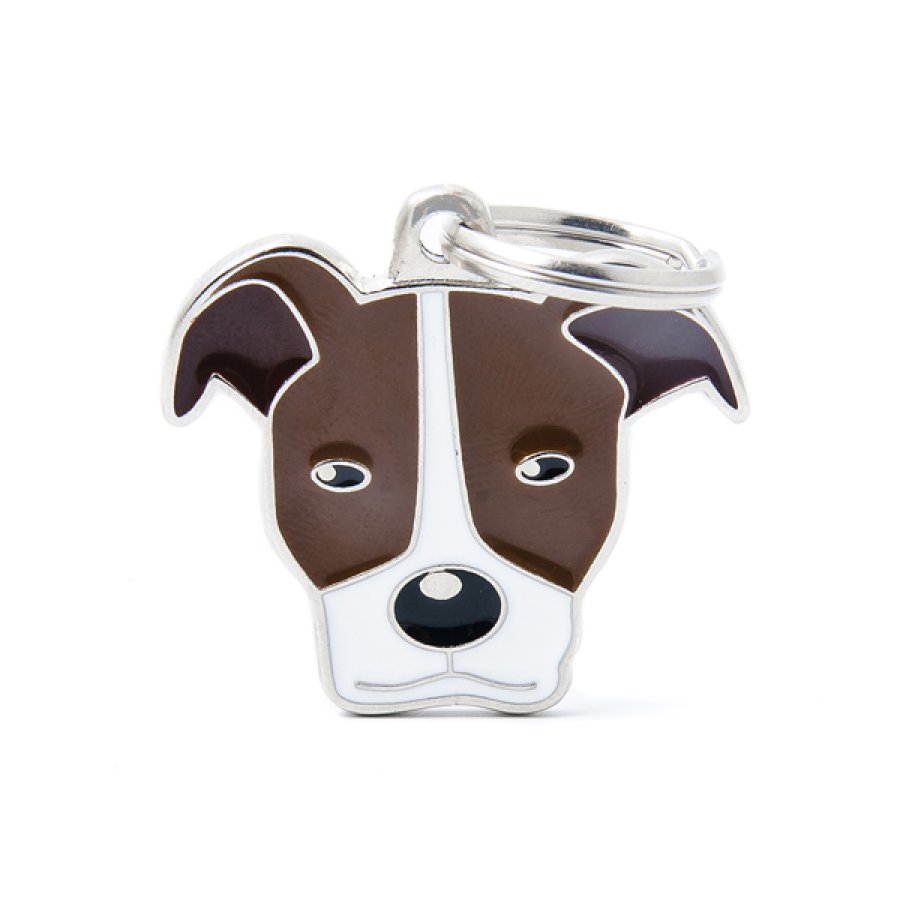 MY FAMILY MEDAGLIETTA PITBULL MARRONE (REF. MF06)