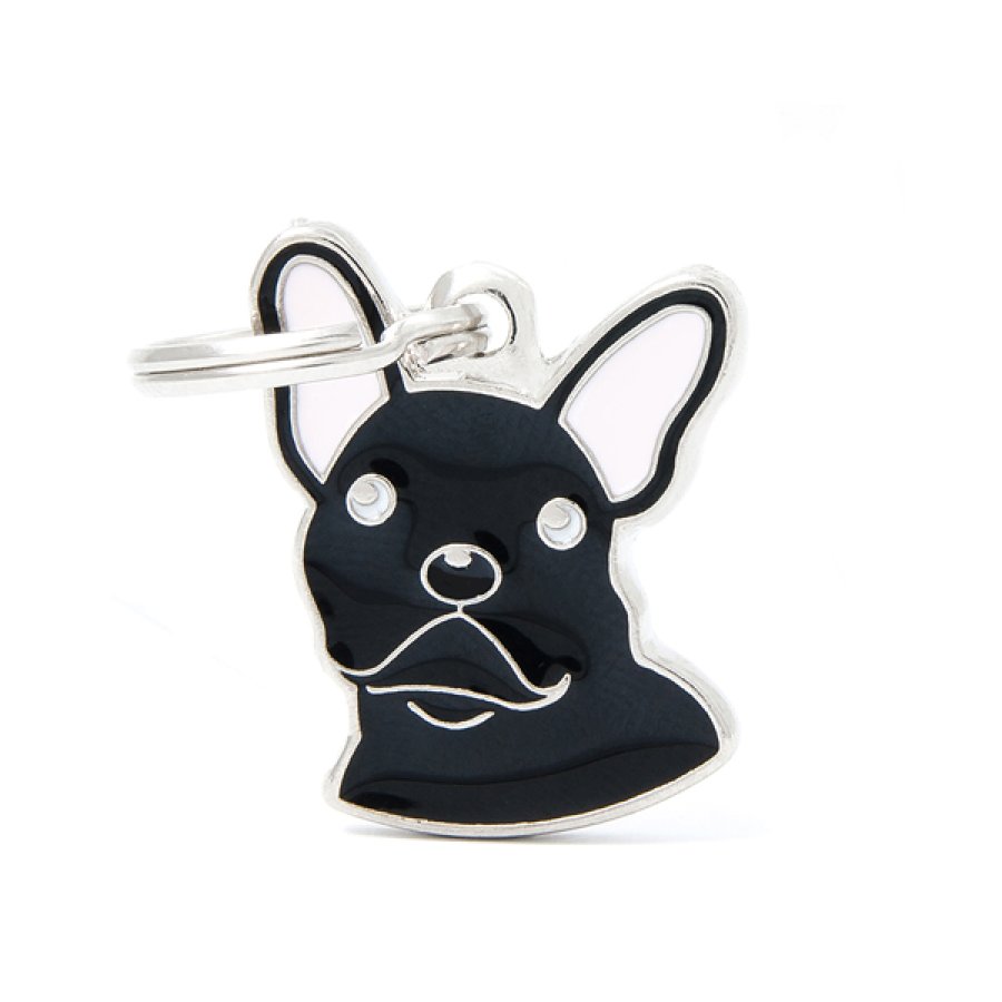 MY FAMILY MEDAGLIETTA BULLDOG FRANCESE NERO (REF. MF24BLACK)