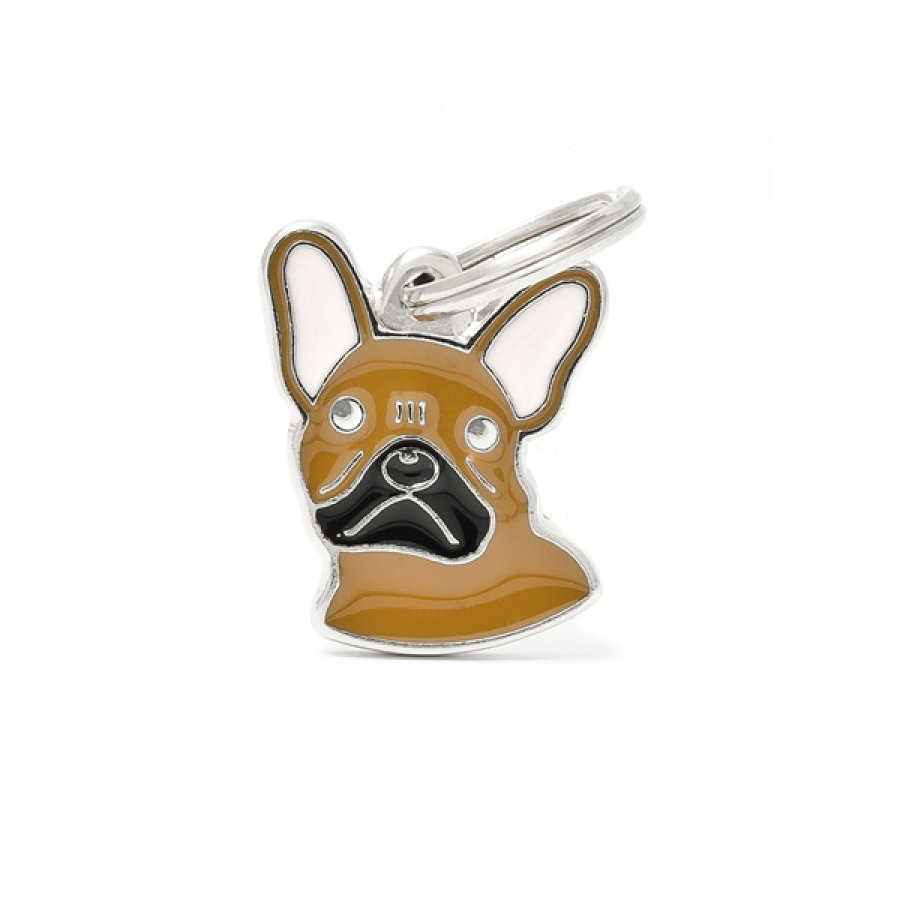 MY FAMILY MEDAGLIETTA BULLDOG FRANCESE MARRONE (REF. MF24BROWN)