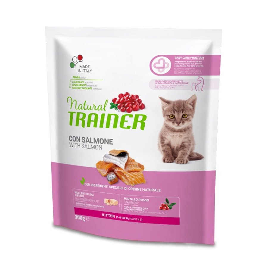 TRAINER NATURAL GATTO KITTEN SALMONE 300GR