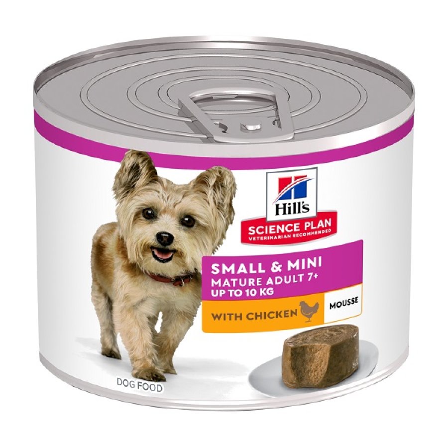 HILL'S CANE SCIENCE SMALL/MINI MATURE ADULT 7+ POLLO 200GR (lattina)