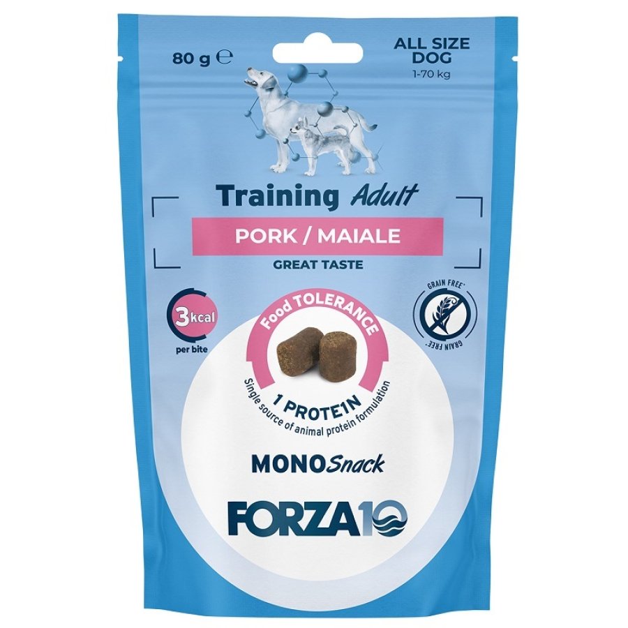 FORZA10 CANE MONO SNACK TRAINING ADULT MAILE 80GR FORZA10 CANE MONO SNACK TRAINING ADULT MAILE 80GR