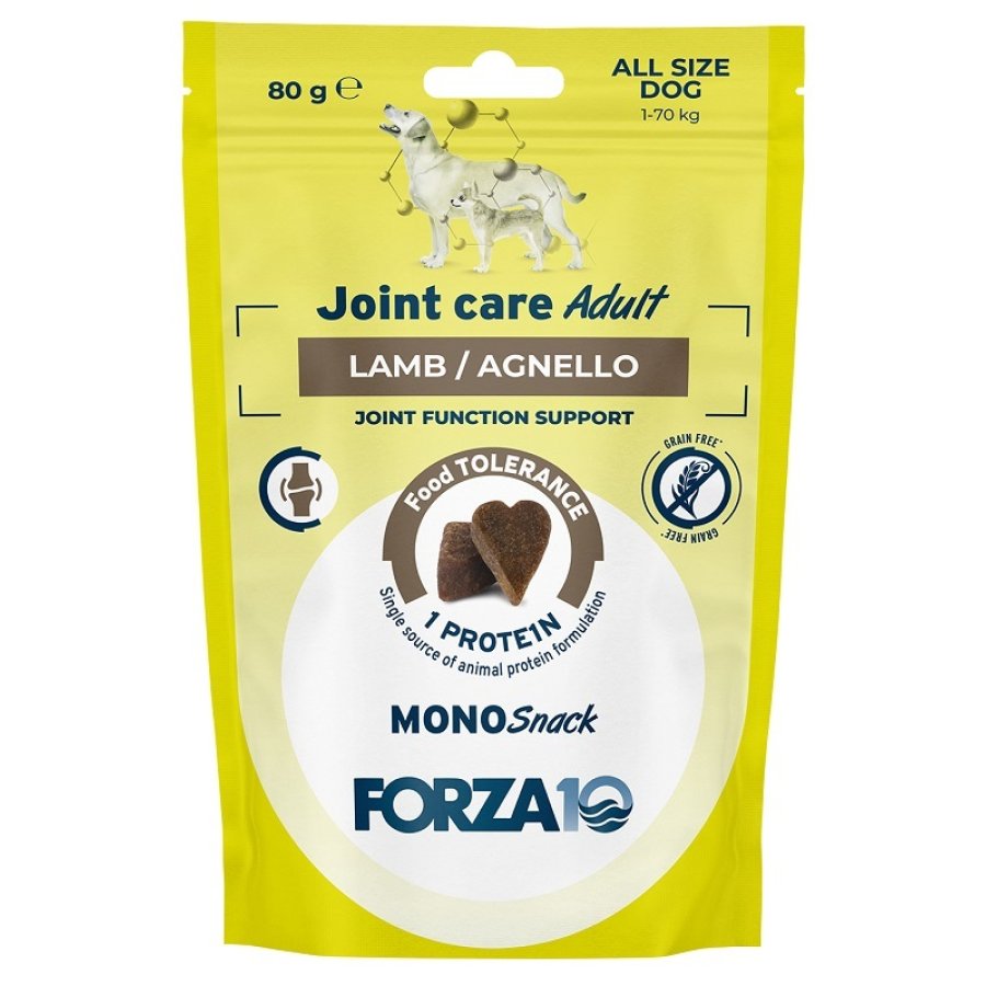 FORZA10 CANE MONO SNACK JOINT CARE ADULT AGNELLO 80GR FORZA10 CANE MONO SNACK JOINT CARE ADULT AGNELLO 80GR
