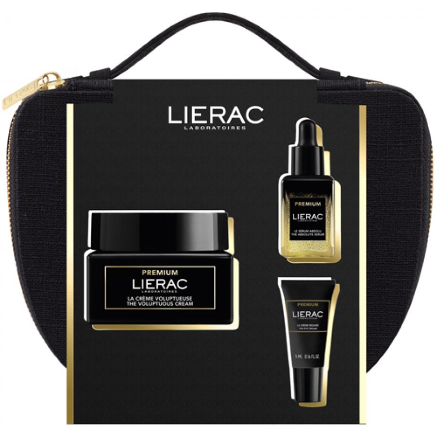 Lierac Premium Cofanetto Anti-Età Completo: Crème Voluptueuse 50ml + Siero 13ml + Crema Occhi 5ml