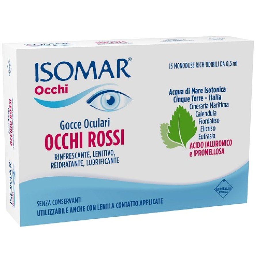 ISOMAR Occhi Rossi, 15 Flaconcini Monodose ISOMAR Occhi Rossi, 15 Flaconcini Monodose