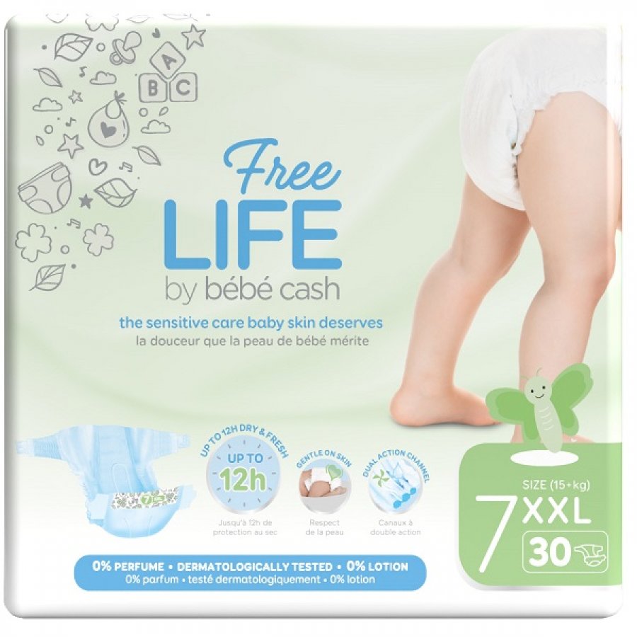 Freelife Bebecash Xxl Tg7 30pz