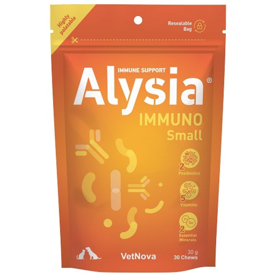 ALYSIA IMMUNO SMALL 30CHEWS - VETNOVA