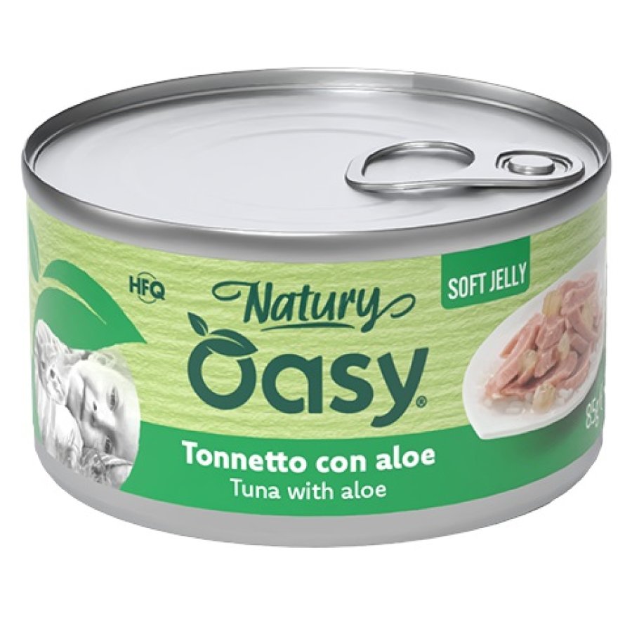 OASY GATTO NATURY SOFT JELLY TONNETTO CON ALOE 85GR (lattina)