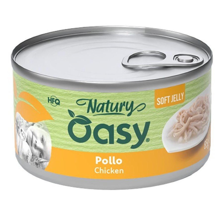OASY GATTO NATURY SOFT JELLY  POLLO 150GR (lattina)