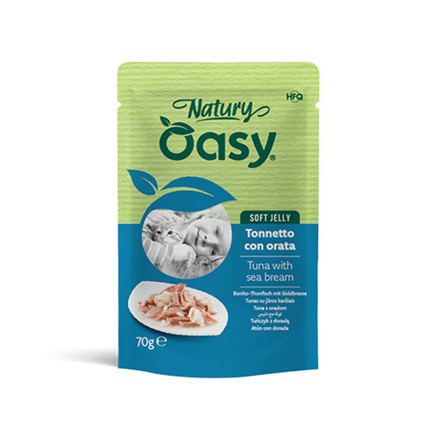 OASY GATTO SOFT JELLY TONNETTO ORATA 70GR (bustina) OASY GATTO SOFT JELLY TONNETTO ORATA 70GR (bustina)