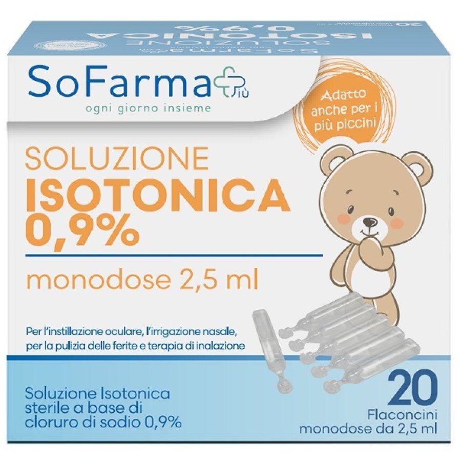 SOLUZ SALINA 0,9% 20FL 2,5ML SF+
