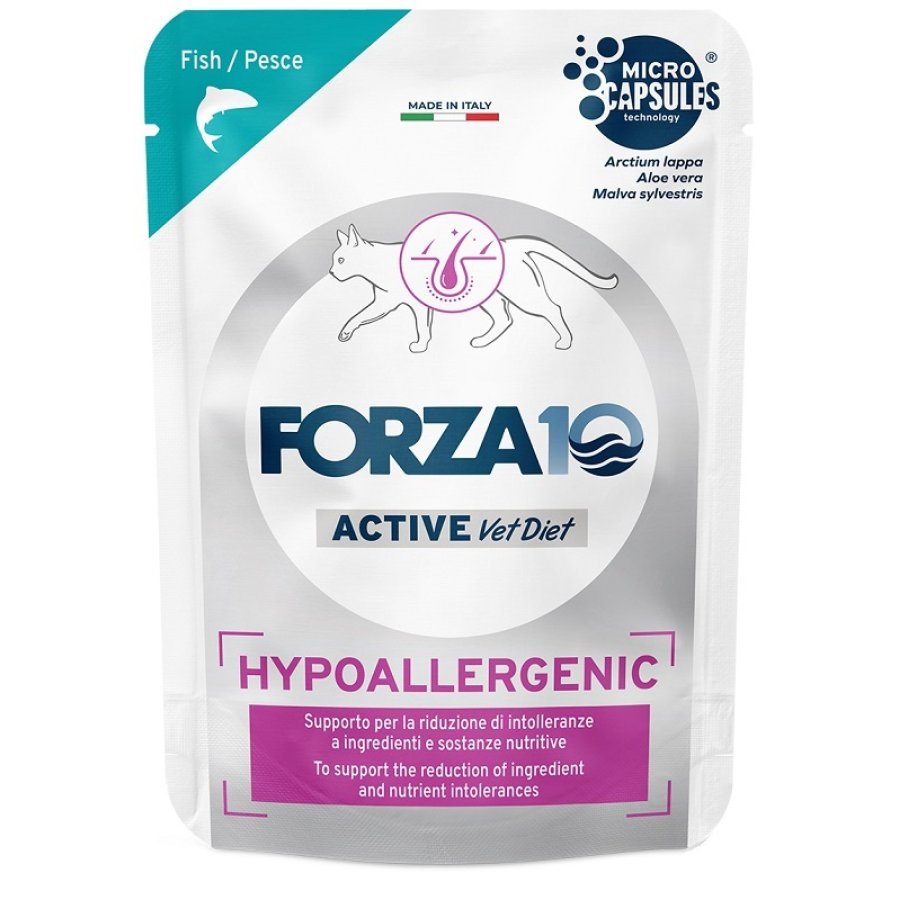 FORZA10 GATTO DIET HYPO ACTIVE PESCE 80GR (bustina)