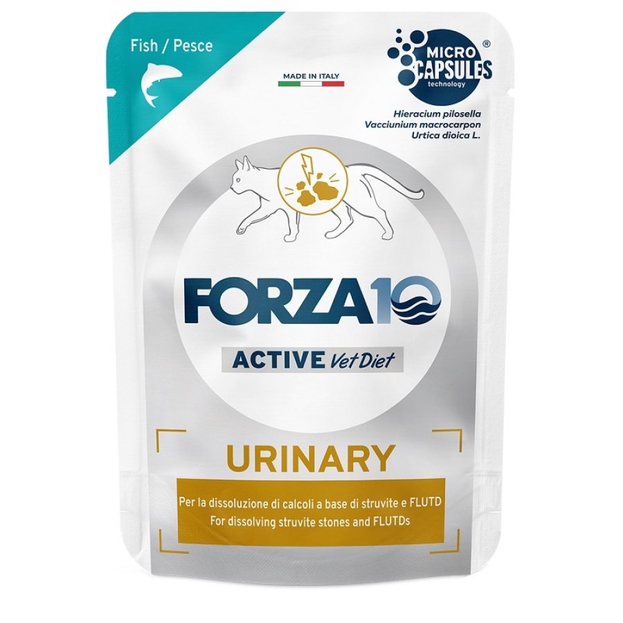 FORZA10 GATTO DIET URINARY ACTIVE PESCE 80GR (bustina) FORZA10 GATTO DIET URINARY ACTIVE PESCE 80GR (bustina)