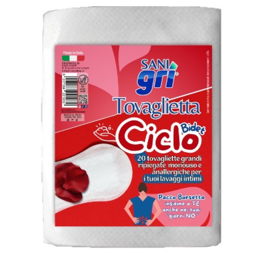 Sani Gri Ciclo Tov Bidet 20pz