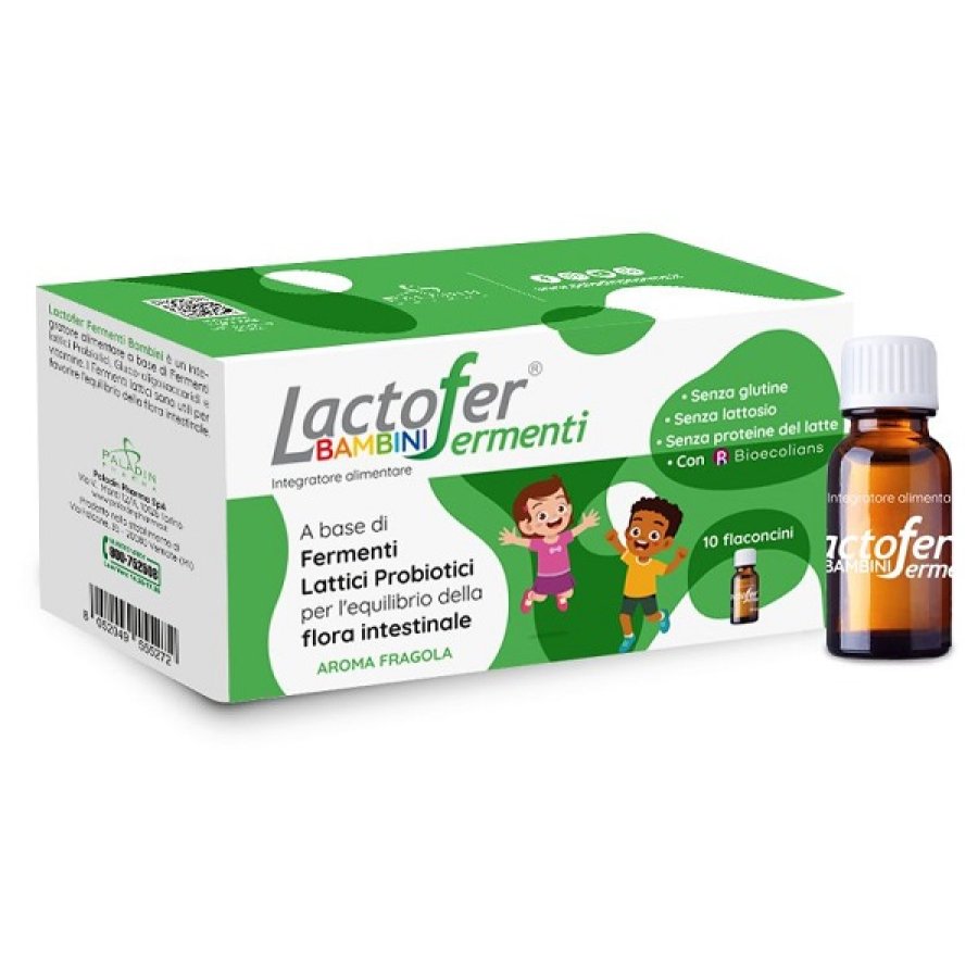 Lactofer Fermenti Bambini, 10 Flaconcini