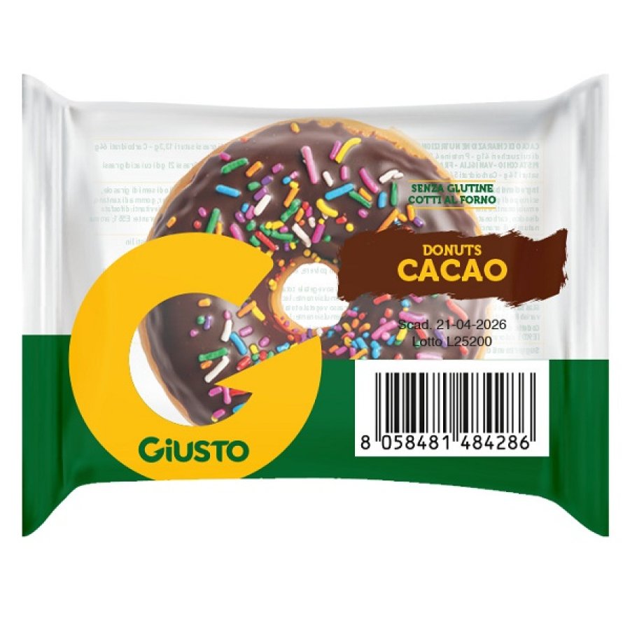 Giusto Donuts Cacao Senza Glutine, 30 g Giusto Donuts Cacao Senza Glutine, 30 g