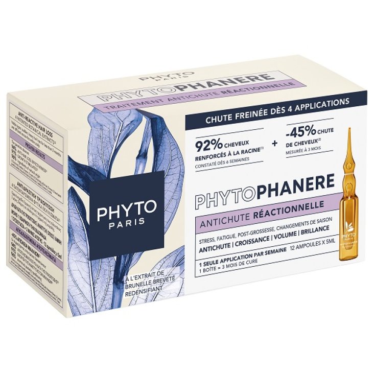 PHYTO Phytophanère Fiale Caduta Temporanea Capelli, 12 Fiale x 5 ml PHYTO Phytophanère Fiale Caduta Temporanea Capelli, 12 Fiale x 5 ml