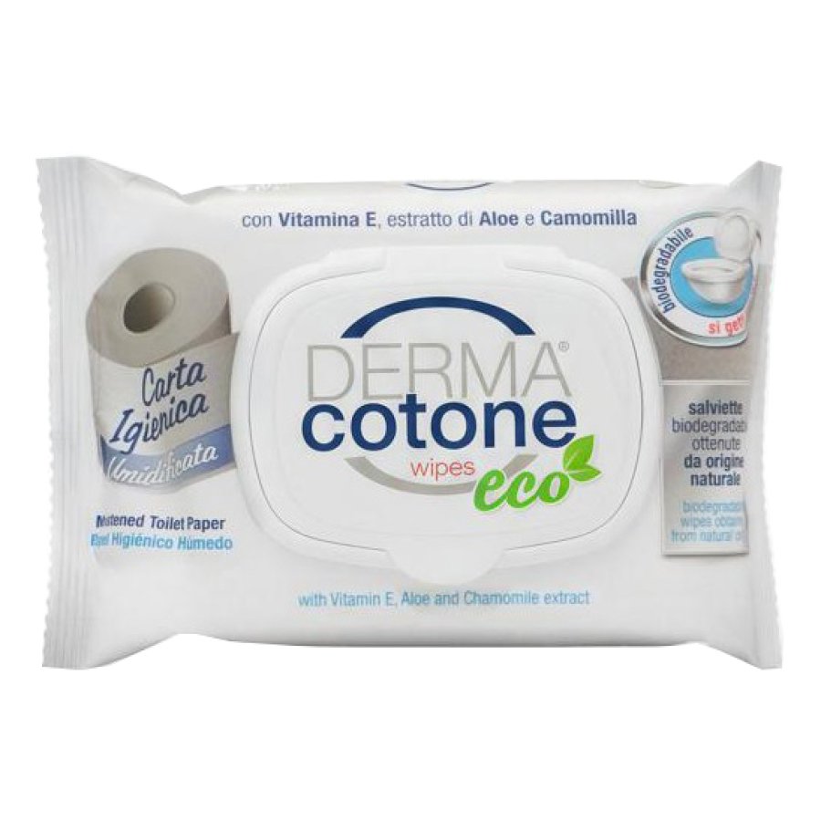 Dermacotone Salviette Carta Igienica Umidificata, 20 Salviette