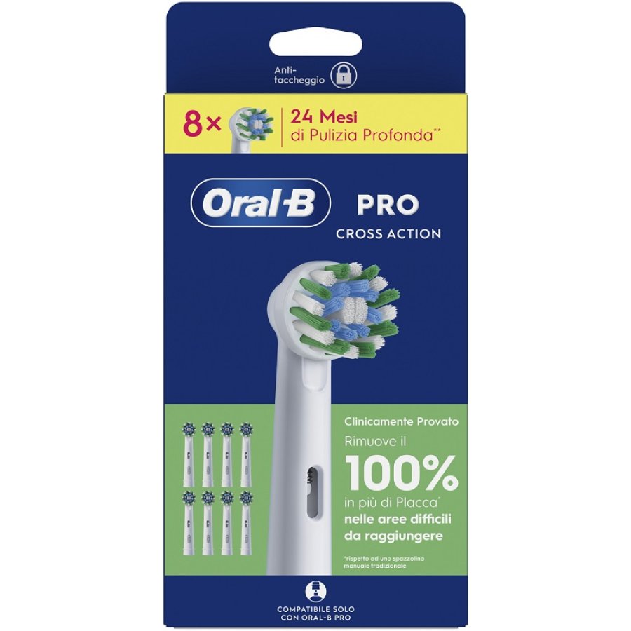ORALB CROSSACTION REFILL 8PZ ORALB CROSSACTION REFILL 8PZ