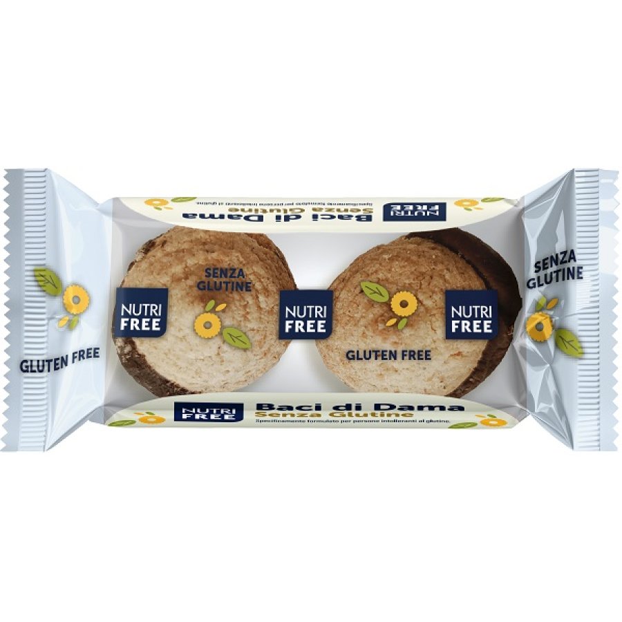 Nutrifree Baci di Dama Senza Glutine Biscotti Nocciole, 22 g Nutrifree Baci di Dama Senza Glutine Biscotti Nocciole, 22 g