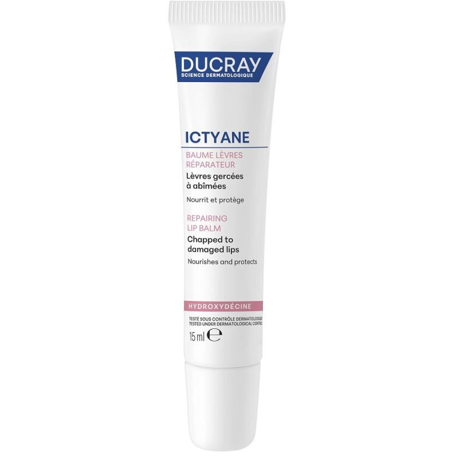 Ducray Ictyane Balsamo Labbra Riparatore, 15 ml