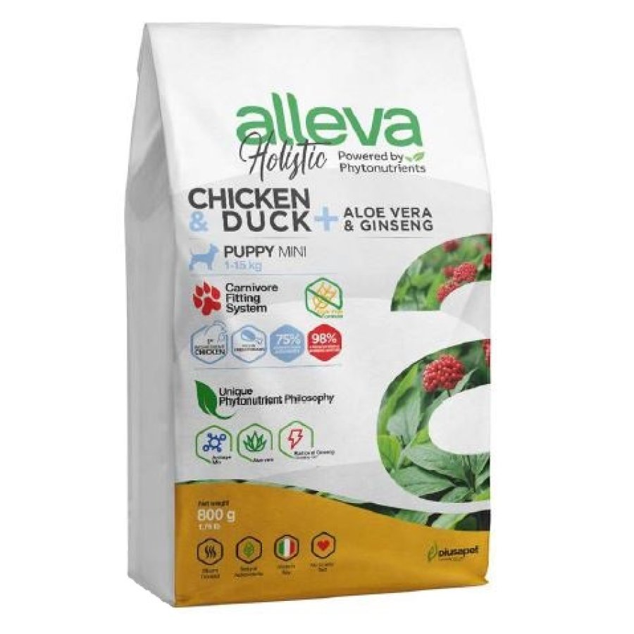 ALLEVA HOLISTIC DOG PUPPY/JUNIOR CHICKEN MINI KG 0.800 - P00219