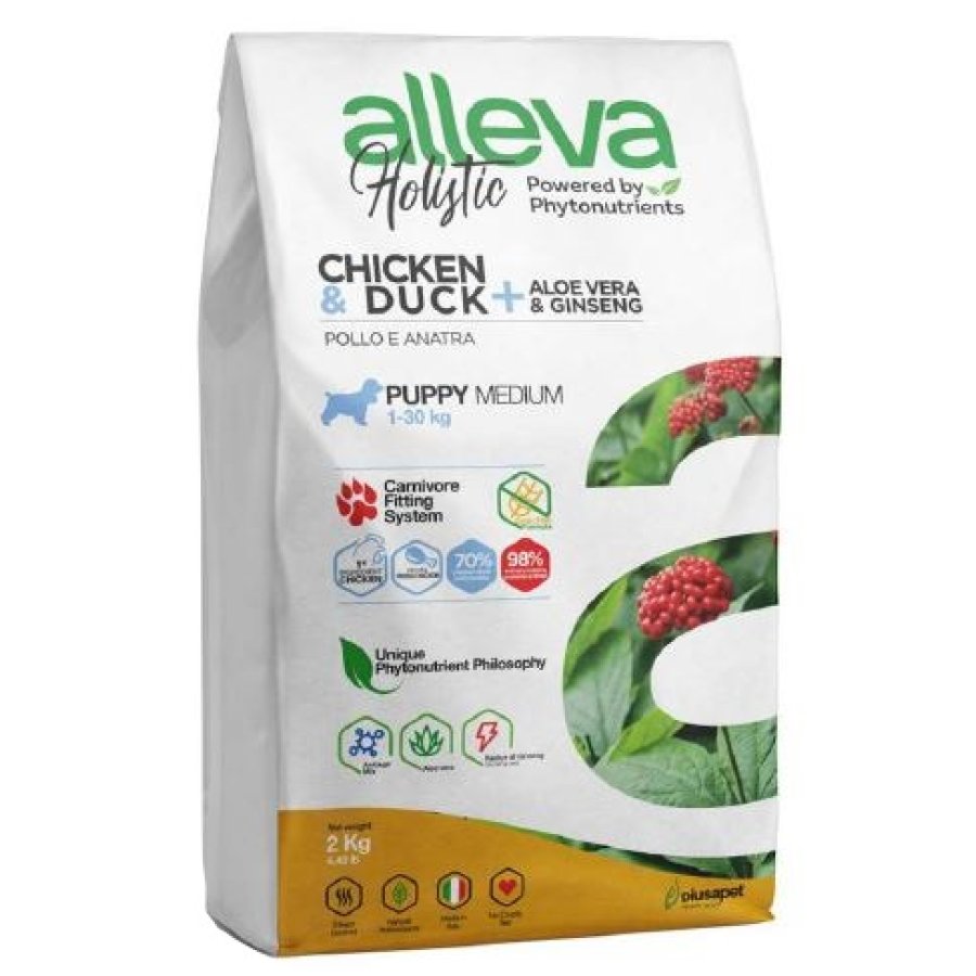 ALLEVA HOLISTIC DOG PUPPY/JUNIOR CHICKEN MEDIUM KG 0.800 - P00220