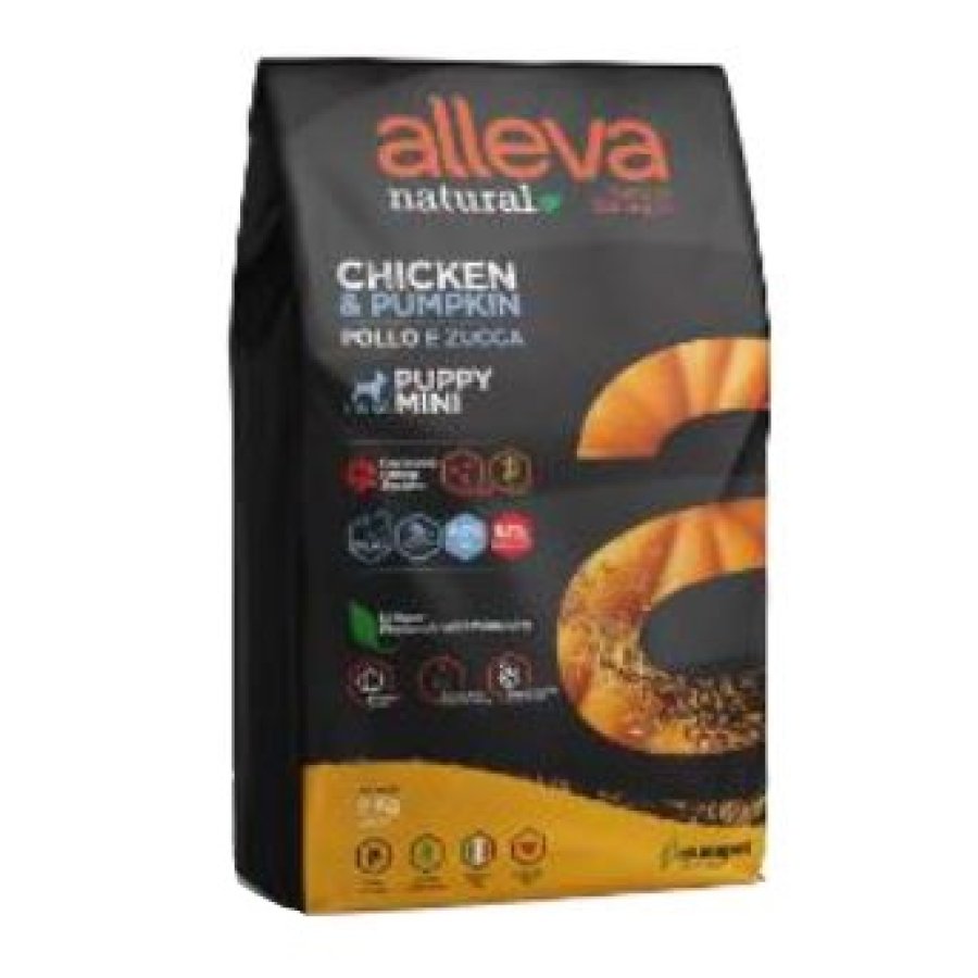 ALLEVA NATURAL DOG PUPPY CHICKEN AND PUMPKIN MINI KG 0.800 - P00201