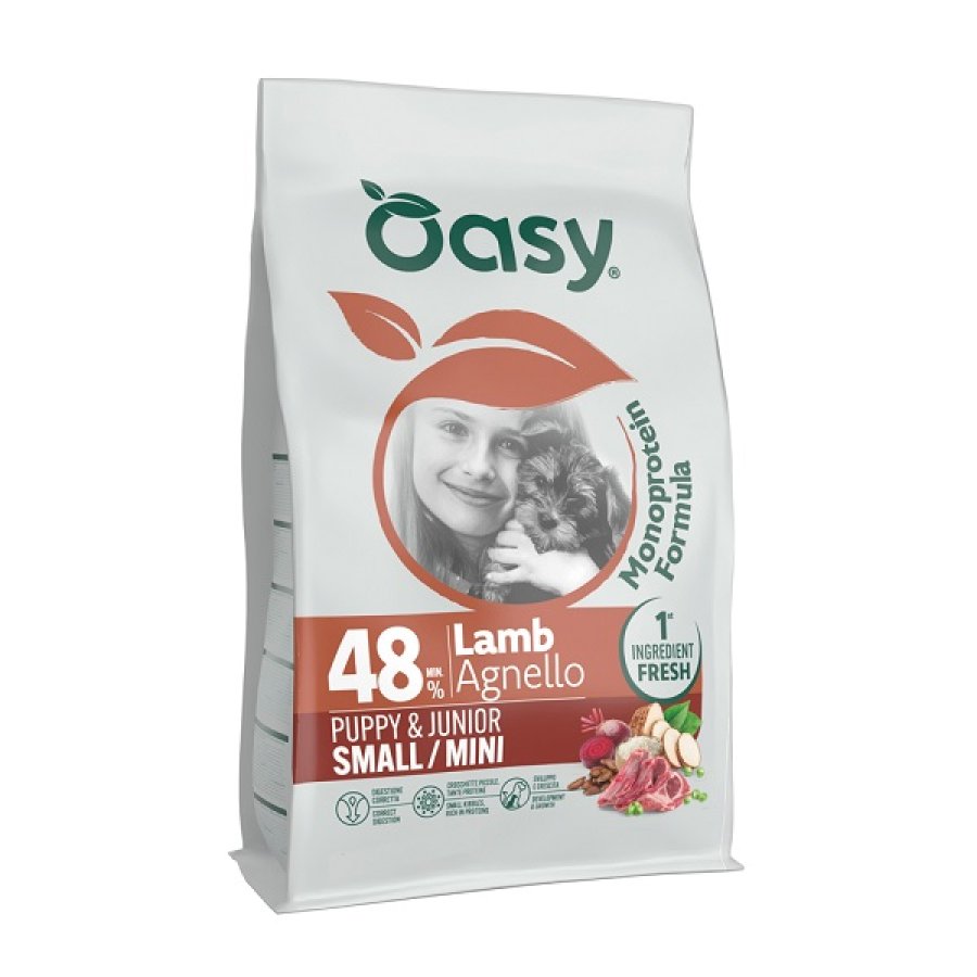 OASY CANE MONOPROTEIN SMALL/MINI PUPPY AGNELLO 800GR OASY CANE MONOPROTEIN SMALL/MINI PUPPY AGNELLO 800GR