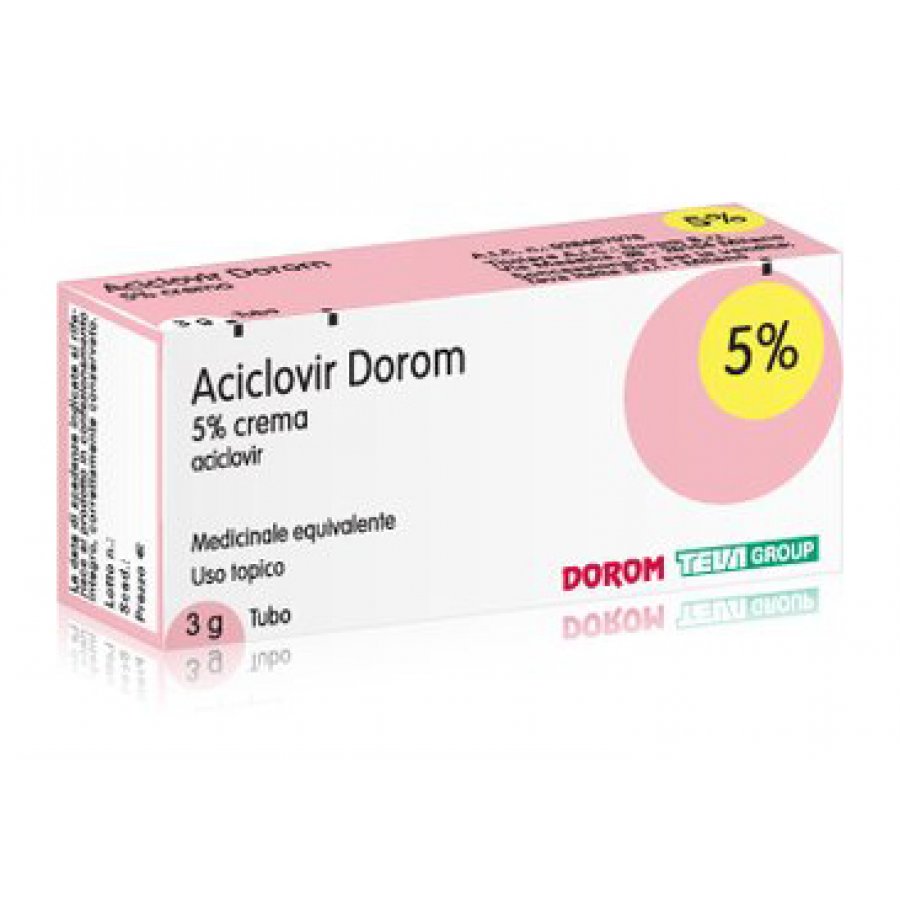 Aciclovir Dorom 5% - Crema Per Il Trattamento Dell'herpes 3g, Antivirale Efficace