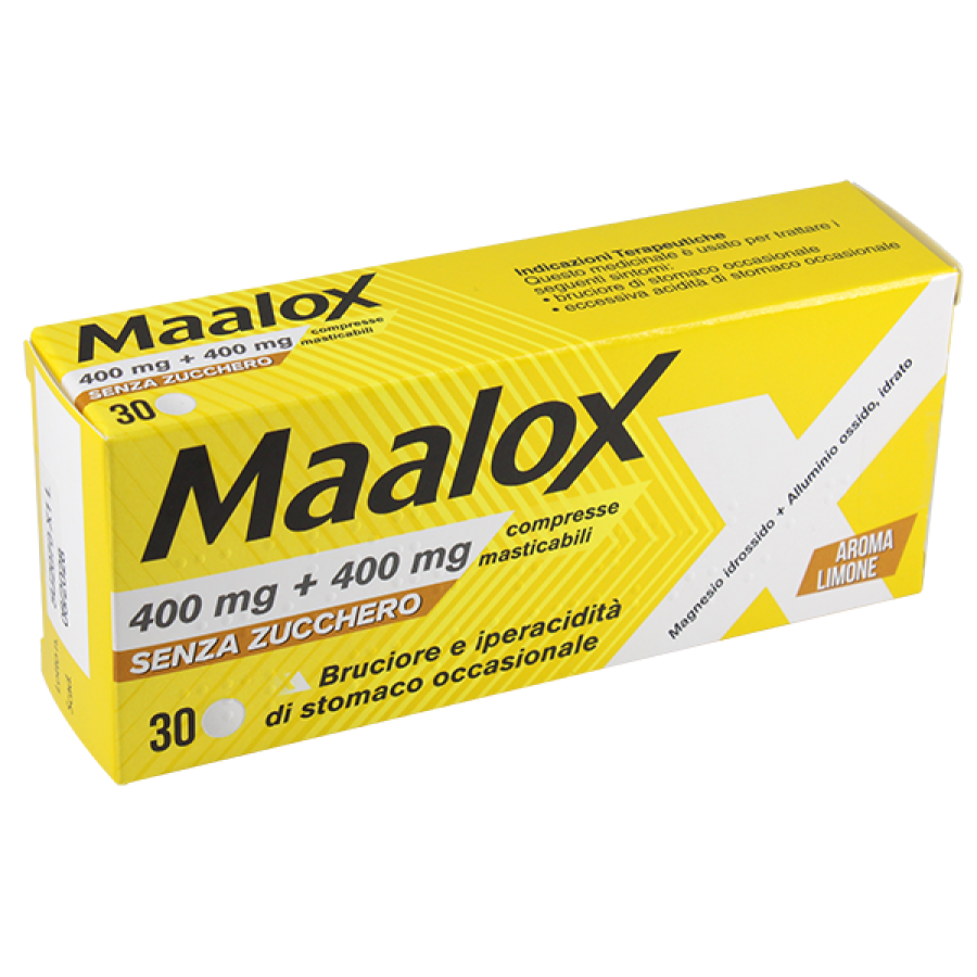 MAALOX 30CPR MAST 400MG GMM MAALOX 30CPR MAST 400MG GMM
