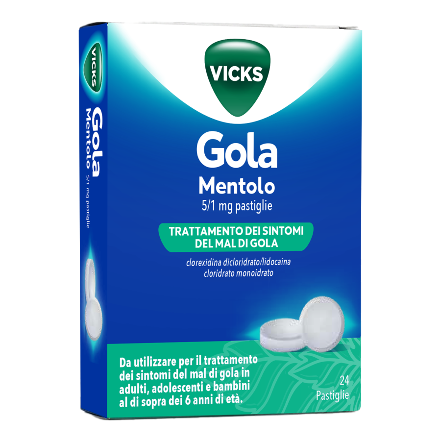 VICKS GOLA*24PAST 5+1MG MENTOL