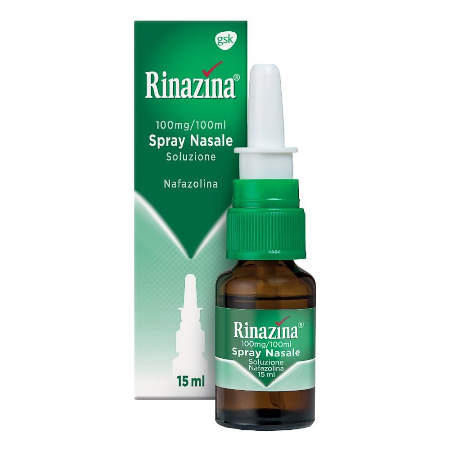 Rinazina - Spray Nasale Nafazolina 15ml - Decongestionante Nasale
