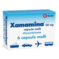 Xamamina Mal di Viaggio 50 mg, 6 Capsule Molli Xamamina Mal di Viaggio 50 mg, 6 Capsule Molli