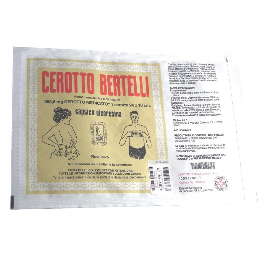 Cerotto Bertelli Grande Uso Topico 16x24 cm