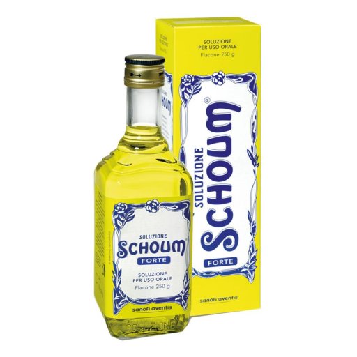 Sanofi Soluzione Schoum Forte Calmante Soluzione Orale 250g - Antidolorifico per Spasmi Muscolari e Dolori Biliari