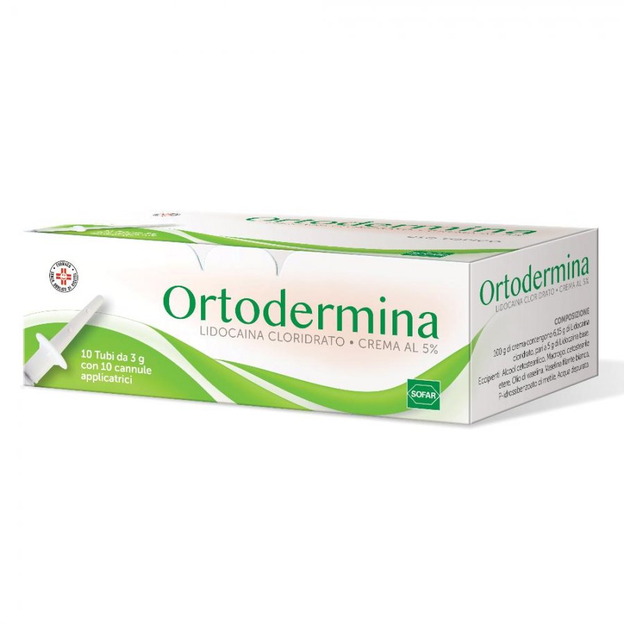 Ortodermina 5% - Crema Dermatologica 10 Tubi da 3g