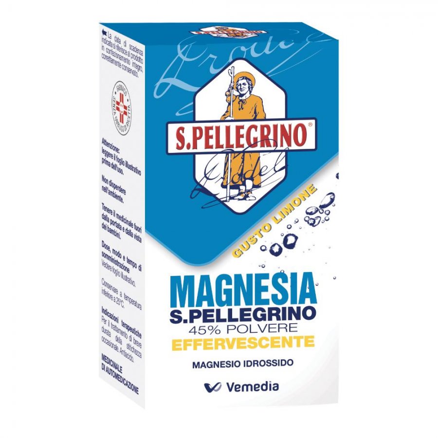 Magnesia San Pellegrino Effervescente Antiacido e Lassativo Limone 100g