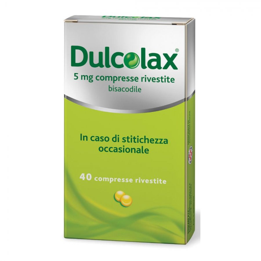 Dulcolax 5mg Compresse Rivestite - 40 Compresse in Blister - Lassativo Efficiente